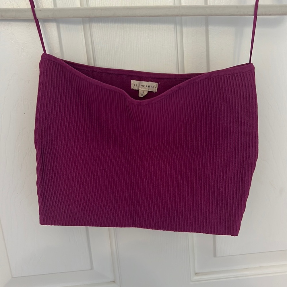 LA Hearts strapless top